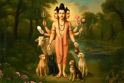 Lord Dattatreya – Sanatan Deity Image for Dattatreya Jayanti