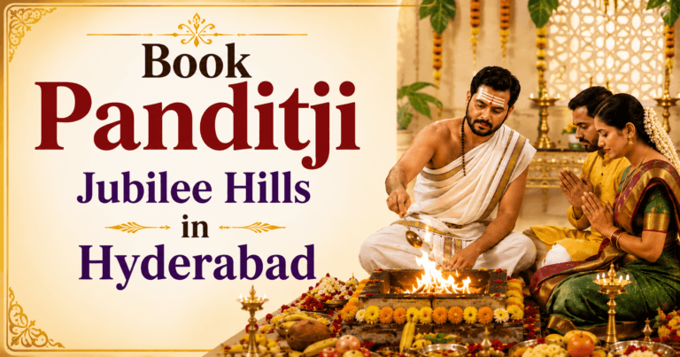 Festivals are celebrated with devotion and enthusiasm in Jubilee Hills. Families frequently Book Panditji Jubilee Hills in Hyderabad for traditional festival rituals.
