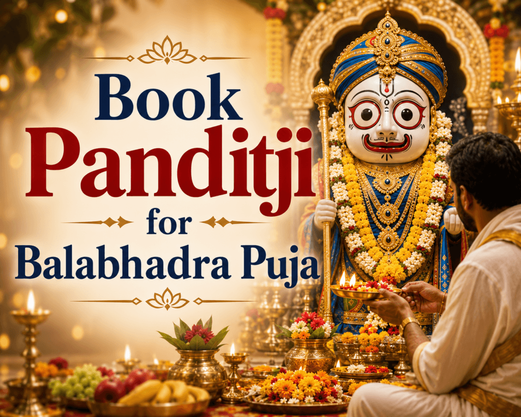 Book Panditji for Balabhadra Puja with Sacred Rituals 1 Book Panditji for Balabhadra Puja