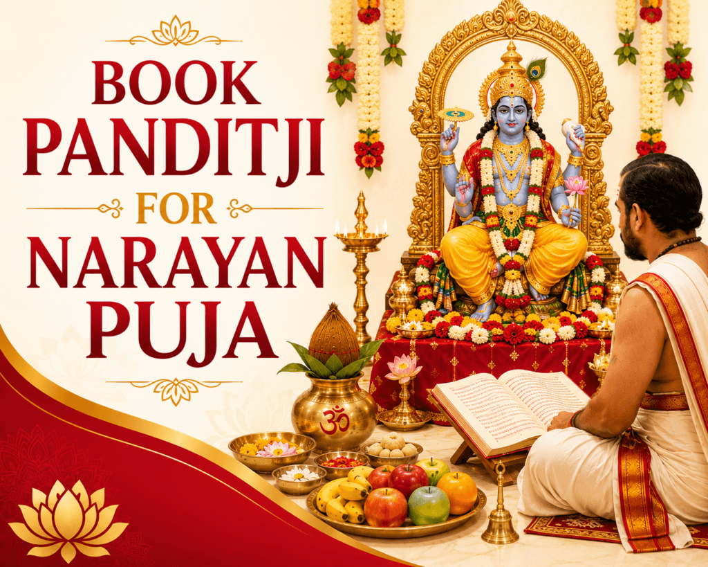 Book Panditji for Narayan Puja for Peace, Prosperity, and Divine Blessings 1 Book Panditji for Narayan Puja