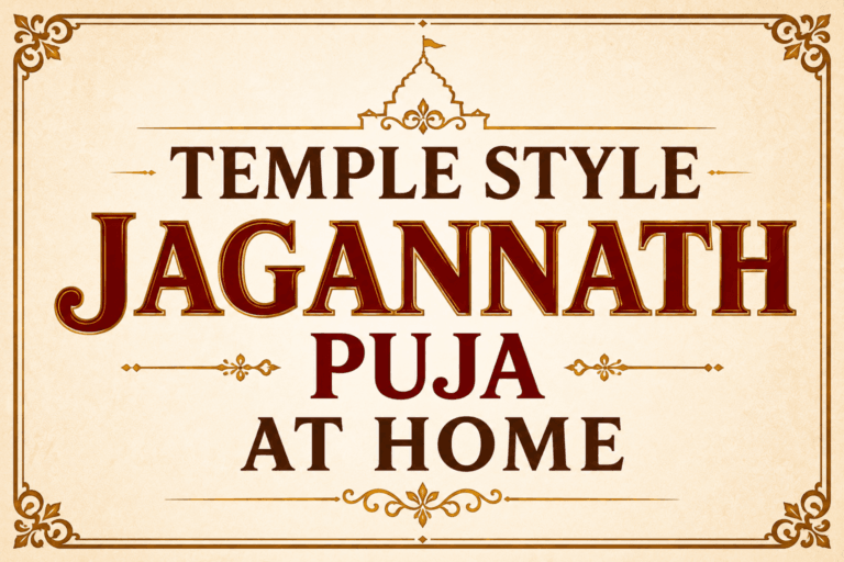 Temple Style Jagannath Puja At Home