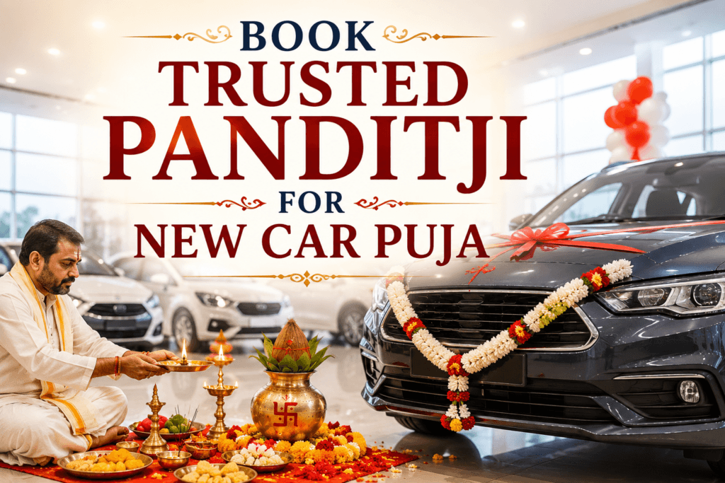 1 Book Trusted Panditji for New Car Puja with Divine Blessings 1 Book Trusted Panditji for New Car Puja