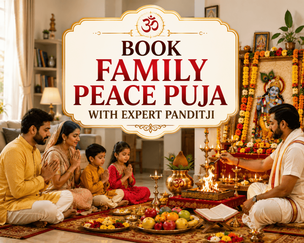 Book Family Peace Puja with Expert Panditji for Positive Energy 1 Book Family Peace Puja with Expert Panditji