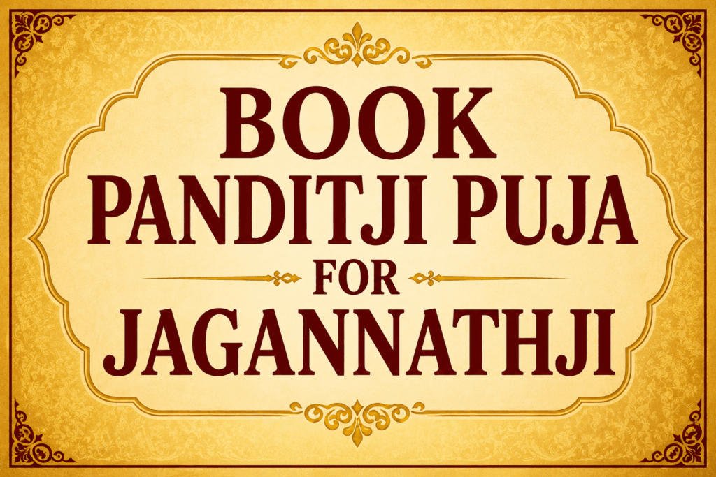 Book Panditji Puja for Jagannathji with Sacred Vedic Rituals 1 Book Panditji Puja for Jagannathji
