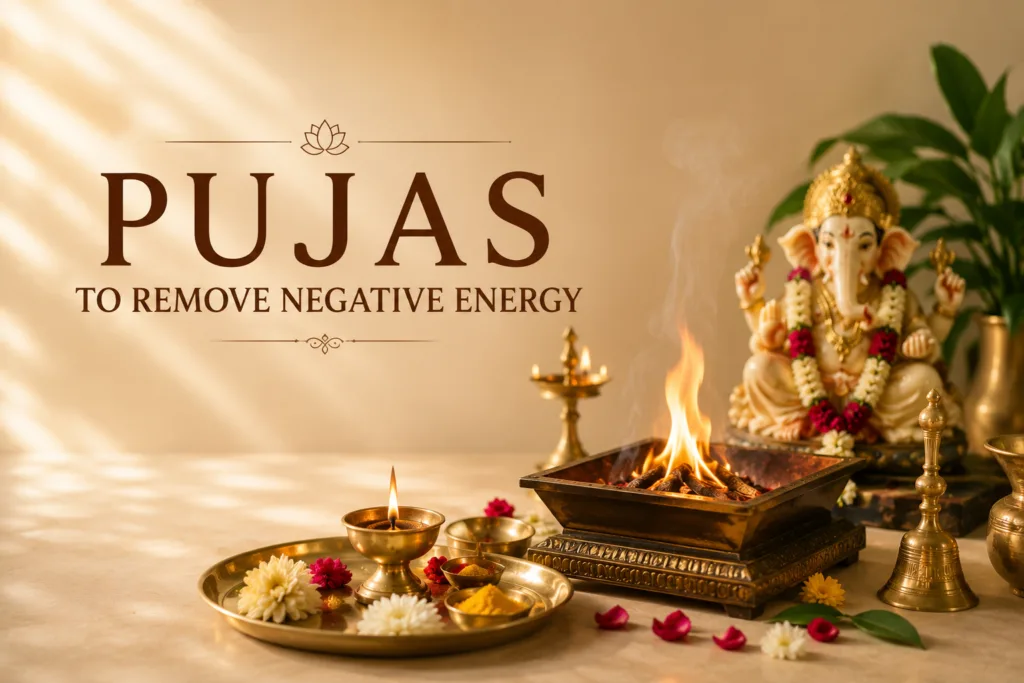 10 Powerful Pujas to Remove Negative Energy from Home | Panditjee Online 1 10 Powerful Pujas to Remove Negative Energy from Home