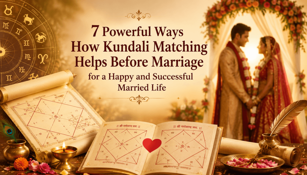 7 Powerful Ways How Kundli Matching Helps Before Marriage for a Happy and Successful Married Life 1 7 Powerful Ways How Kundli Matching Helps Before Marriage for a Happy and Successful Married Life