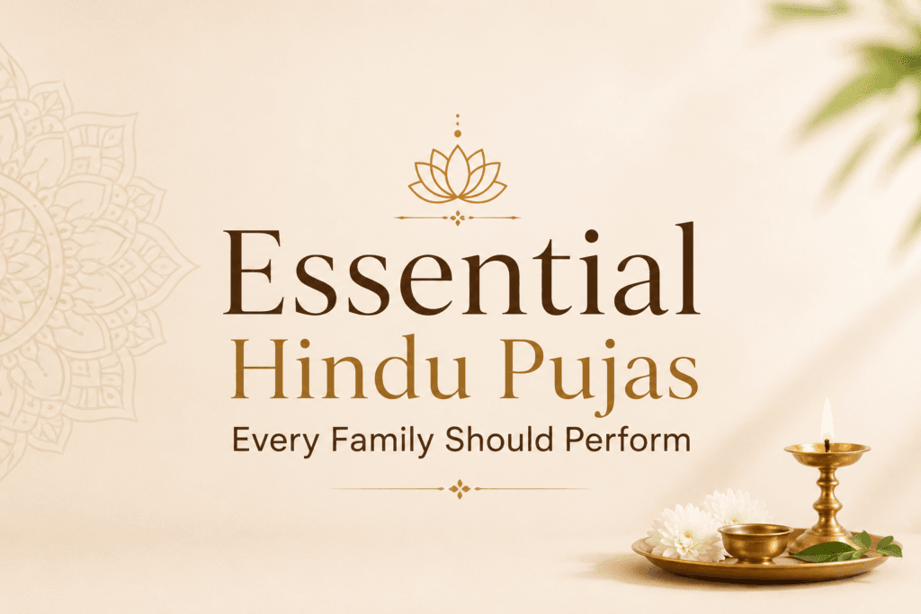 15 Essential Hindu Pujas Every Family Should Perform for Peace, Prosperity & Divine Blessings 1 Essential Hindu Pujas Every Family Should Perform